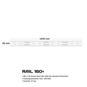 Growking LED Rail 160W, Full Spectrum (Osram &amp; Oslon SSL LEDs)