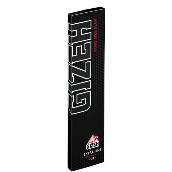 Gizeh King Size Slim mit Magnetverschluss, 33 Bl., schwarz oder pink