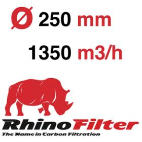 Rhino Pro Aktivkohlefilter 1350-1600m3/h, &Oslash;=250,...