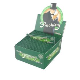 Smoking Green King Size, Hanfpapier, 33 Blatt