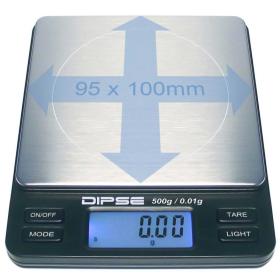 Dipse TP-2000, 2000g/0,1g Digitalwaage mit Plastikschale