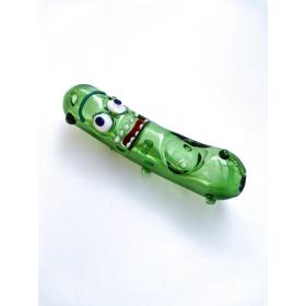 2B Pickle Rick Cucumber Spoon Glaspfeife !!!GLASKUNSTWERK!!!