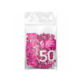 Gizeh Aktivkohlefilter 50stk.,  6mm, Pink