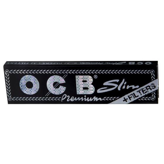 OCB Premium KS mit Filtertips, schwarz