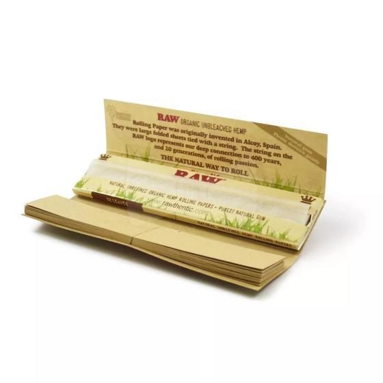 RAW Connoisseur Organic King Size Slim, Papers mit Tips im Booklet