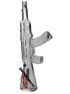 Zombie Chaser Glasbong mit Kickloch, Maschinengewehr