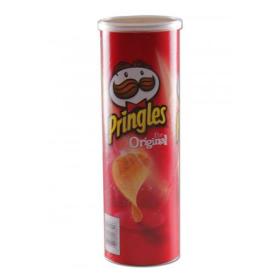 Versteckdose Pringles Chips, Gef&uuml;llt, versch. Label, H25cm, &Oslash;7,5cm