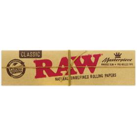 RAW Masterpiece Papers King Size Slim, 32 Papers + 24...