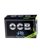 OCB Premium Rolls + Tips KS Slim, Schwarz ultra fein