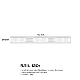 Growking LED Rail 120W, Full Spectrum (Osram & Oslon SSL LEDs)