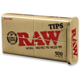 RAW Filtertips Pre-rolled, 100stk. in Metalldose,...