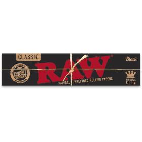 RAW BLACK Classic, KS Slim, ungebleicht
